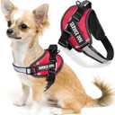 Service Dog Vest Harness,No-Pull Dog Harness with Handle,Adjustable 3M Reflective Oxford Material Pet Dog Vest for Outdoor Walking,Easy Control for Small Medium Large Breed XS
