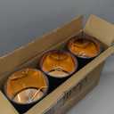 Wellmet Lamp Shades,Small Chandelier Shades ONLY for Candle Bulbs,Clip-on Drum Lampshades,Set of 6, 5.5"x 5.5"x5",Black Gold