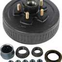 JDMSPEED New Trailer Brake Hub Drum 10" X 2-1/4" Kit 5 on 4.5" Replacement for 3500 Lbs Axle - 22001K 008-247-05, 84546