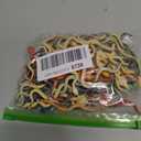 Blulu 100 Pcs Small Plastic Snakes Realistic Rubber Fake Snake 4 Inch Assorted Colorful Toys for Garden Prank Prop Scare Birds Halloween Party Favors