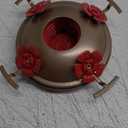 Upgraded Replacement Metal Base, Fits LaElvish Garden Hummingbird Feeders ONLY, No Leak No Rust, Safe for Hummingbird, Silver+Yellow Upgraded Base, Containing 1 Metal Base