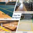 Pickleball Court Tape - 2" x 262 ft Professional Pickleball Marking Kit Yellow Tape for Temporary Court Lines with No Residue Durable Floor Marking Tape for Gym, Driveway, Backyard