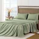 FreshCulture King Sheet Set - Ultra Soft Sheets for King Size Bed - Brushed Microfiber - Deep Pockets - Easy Care - Cooling & Breathable Sheets - 4 Pieces Hotel Luxury King Bed Sheets (Sage Green)
