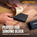 POWERTEC PSA Sandpaper Roll Set, 2-3/4" x 20 Yards (80/120/220/320 Grit, 5 Yards Each), Adhesive Backed Longboard Sanding Roll for Woodworking, Automotive, Air File & Hand Sanding Blocks (4RA1200)