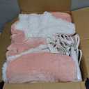 Cozy Heated Blanket Full Size - Fast Warming Electric Bed Blanket with 6 Heat Settings & 4 Hours Auto-Off, Ideal Gift for Her, 72"x84", Pinky