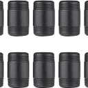 10 Pack 1 Inches x 2 Inches Black Malleable Steel Nipples Fitting, DIY Steampunk Industrial Vintage Style.