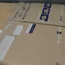 Metal Large Free Standing Adjustable Display Stand Scroll Easel with Chain Support, Gold Easel Stand for Sign, Heavy Duty Easel for Mirror, Wedding, Picture Frame (No Installation Required)