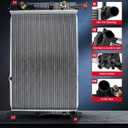CU13191 Replacement Radiator for 2011-2014 Sonata 2.4L, 2014-2015 Optima, 2011-2013 Optima 2.4L, 2012-2017 Azera, 2014-2016 Cadenza, 2012-2013 Sonata, Automotive Radiators