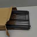 3-Shelf Over The Toilet Storage Bathroom Rack Space Saver Organizer Free Standing Metal Shelves with 4 Hooks, Black