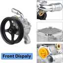 WMPHE Power Steering Pump with Pulley Compatible with Buick Enclave GMC Acadia 2008 to 2017, Chevy Traverse 2009 to 2017, Saturn Outlook 3.6L V6 2007 to 2010, Replacement for 20-2403, 96-2403