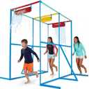 GoSports Splash Station Waterpark XL - Backyard Water Park for Kids, Outdoor Water Play Equipment with Sprinklers & Buckets, X-Large