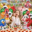 Farm Theme Birthday Decorations, Party Decorations, Birthday Party Supplies, Banner, Balloons, Tablecloth, Cupcake Toppers, Large Cake Decorations, Table Cover (2 Year Old)