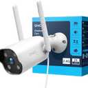 GNCC 2K Outdoor Security Camera, 24/7 Recording, Plug-in, AI, White-1P | Plug-In, 9.85ft Cord, No Battery, AI Detect, 2-Way, IP65, Alexa, SD Free, Cloud Opt, 2.4G WiFi Only, Easy Install,White-1P