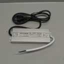 Led Driver 12V Led Transformer 100W IP67 Waterproof Power Supply Ultra Thin 0.78in 100-277V AC to 12Vdc Low Voltage Transformers with 3-Prong Plug 3.3 Feet Cable Indoor Outdoor LED Light