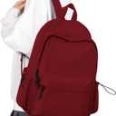 VECAVE School Backpack Red Waterproof Bookbag Casual Lightweight Travel Rucksack Daypack Backpacks for Men Women College High School Bags backpack for Boys Girls Teens