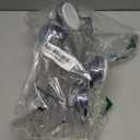 LEVERLOC Shower Caddy Suction Cup 2 Pack, Shower Shelf for Inside, Large Capacity Bathroom Organizers and Storage, Rustproof & Waterproof Metal Bath Basket, No-Drilling, Heavy Duty, Silver