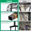 TomCare Garden Hose Holder Upgraded Water Hose Holder Heavy Duty 4 Spikes Hose Hanger Holds 160 Feet Hoses Stable Freestanding Hose Storage Organizer for Outside Yard