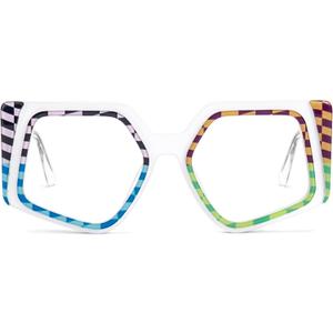 Zeelool Oversized Eyeglasses Frames for Women Geometric Blue Light Glasses Non Prescription Eyewear Frames