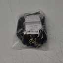 LEOSA Afro Curly Headband Wigs with Bangs - Natural Black Kinky Curly Hair Wigs (4 Inch, 1B#-Purple Colorful cloth)
