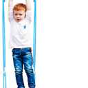 Wooden Swing-Skateboard for Kids,3-in-1 Standing, Exercise Balance and Body Coordination,Tree Swing for Outdoor (Blue Rope)