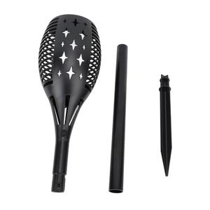 Rhawuy Solar Torch 96 LEDs | IP65 Weatherproof Outdoor Landscape Fixture | Decorative Illumination for Garden/Camping/Yard | Warm Yellow Ambiance with Ground Stake 4 Pack