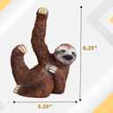 2 x Goody Products Magnetic Key Holder, Cute Magnetic Lazy Sloth Statue Keychain Securely Keep Keys and Metal Objects in Place | Best for Home, Living Room & Apartment Decor