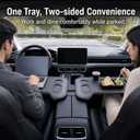 Foldable Car Tray Table, Car Desk for Laptop & Eating, Work, Phone Slots