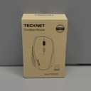 TECKNET Wireless Mouse, 2.4G USB Computer Mouse with 6-Level Adjustable 4800 DPI, 30 Months Battery, Ergonomic Grips, 6 Buttons Portable for PC, Chromebook, Mac - Lightblue