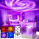 Space Projector for Bedroom, 18 Colors Hologram Cube Galaxy Projector for Bedroom, Dimmable Galaxy Light Projector for Bedroom,Remote Galaxy Lamp for Bedroom,Kids Night Light Projector for Teen Gifts (Pink)