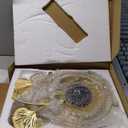 Clocks for Living Room, Large Wall Clock, 3D Silent Wall Clock, Retro Metal Ginkgo Leaf Design, for Bedroom Kitchen Decorative Wall Clocks32''x18''  (Retro Coffee Color)