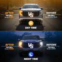 Full Time Amber DRL Kit Daytime Running Light Override Harness Mod for Day&Night Full Amber Fits 2023-2026 GMC Canyon 2022-2026 GMC Sierra Chevrolet Silverado 1500 Refreshed Plug and Play No Cutting