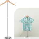 Soaoo Adjustable T Shirt Display Flexible Shoulder Stand Portable Shirt Display Hanging Black Metal Clothes Hanger Rack for Clothing Garment Coat Retail Vendor, Height 16-27.9 Inch(1 Pcs)