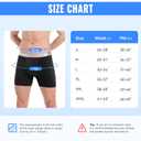 Carer Mens Incontinence Underwear, Washable Reusable Cotton Boxer Briefs with Front Fly, 150ml Leak Proof Underwear for Men Bladder Leakage, Waterproof 3 Pack (3X-Large)