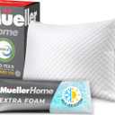 Mueller Gel Memory Foam Pillows, Queen Size, Cooling Pillow, Adjustable Firmness - Ideal Loft Stomach, Back, Side Sleeper Pillow - CertiPUR-US Certified