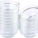 Maredash Mini Bowls 4 Inch Glass Bowls for Kitchen Prep, Dessert, Dips, and Candy Dishes ,4oz Stackable Dishware safe ,Set of 18 (combination)