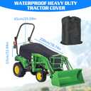 Tractor Cover Waterproof Heavy Duty Tractor Cover 420D Oxford Tractors Seat Covers Tractors Cowling Covers Accessories Compatible with John Deere Kubota Mahindra Bobcat (Blcak, Small)
