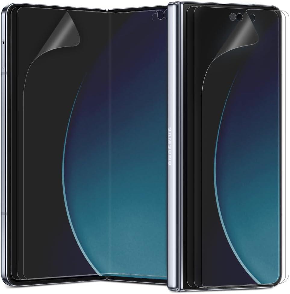 [3+3] for Samsung Galaxy Z Fold 7, EPU+TPU Anti-Glare Matte Screen Protector, 3 Pack Inside + 3 Pack Front, Anti-Fingerprint, Self-Healing, Bubble Free Easy Installation with Alignment Applicator