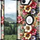 TEECOVER for iPhone 16e Case, Heavy-Duty Shockproof Full Protection Hard Plastic Bumper + Soft Silicone Rubber Protective Case for iPhone 16e - 6.1-Inch, Olive Green