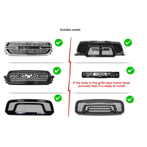 3 Piece Grill Emblem Letter Light Compatible with 2019-2024 RAM 1500 Grill Letter Light Aftermarket Set (White for 19-24)