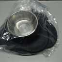 AsFrost Dog Food Bowls Stainless Steel Pet Bowls & Dog Water Bowls No Spill Non Skid, Feeding Bowls with Dog Bowls Silicone Mat for Small Medium Large Size Dogs, Cat Pet Dog Dishes Set, Black, 3 Cup