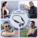 Bone Conduction Headphones Bluetooth 6.0 Open Ear Headphones Wireless Headphones with Mic 10H Playtime Sports Earphones, IPX6 Waterproof Headset for Running,Cycling, Hiking, Driving