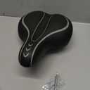 Xmifer Oversized Bike Seat, Comfortable Bike Seat - Universal Replacement Bicycle Saddle - Waterproof Leather Bicycle Seat with Extra Padded Memory Foam - Bicycle Seat for Men/Women (Gray)