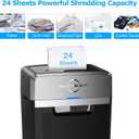 BONSEN 24-Sheet Cross-Cut P-4 High Security Heavy Duty Paper Shredder