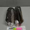 NAYOO Senegalese Twist Crochet Hair - 8 Packs 18 Inch Crochet Hair For Black Women, 35 Strands/Pack Small Twist Crochet Hair Hot Water Setting, Crochet Braids Hair with Natural End(18 Inch, 1B/27)