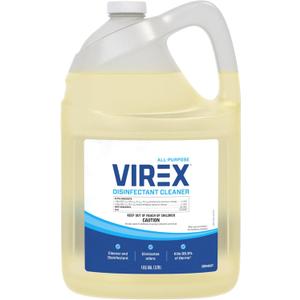 VIREX Diversey CBD540557 All Purpose Disinfectant Cleaner, For Home & Commercial Use, Kills 99.9% of Germs, Multi-Surface, Lemon Scent, 1 Gallon