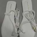 DREAM PAIRS Women's Strappy Flat Sandals - Comfortable Lace Up Gladiator Dressy Sandals, Square Toe Tie Up Walking Sandal, Summer Wrap Up Vocation Sandal Mermaid Shoes (8, Brown)