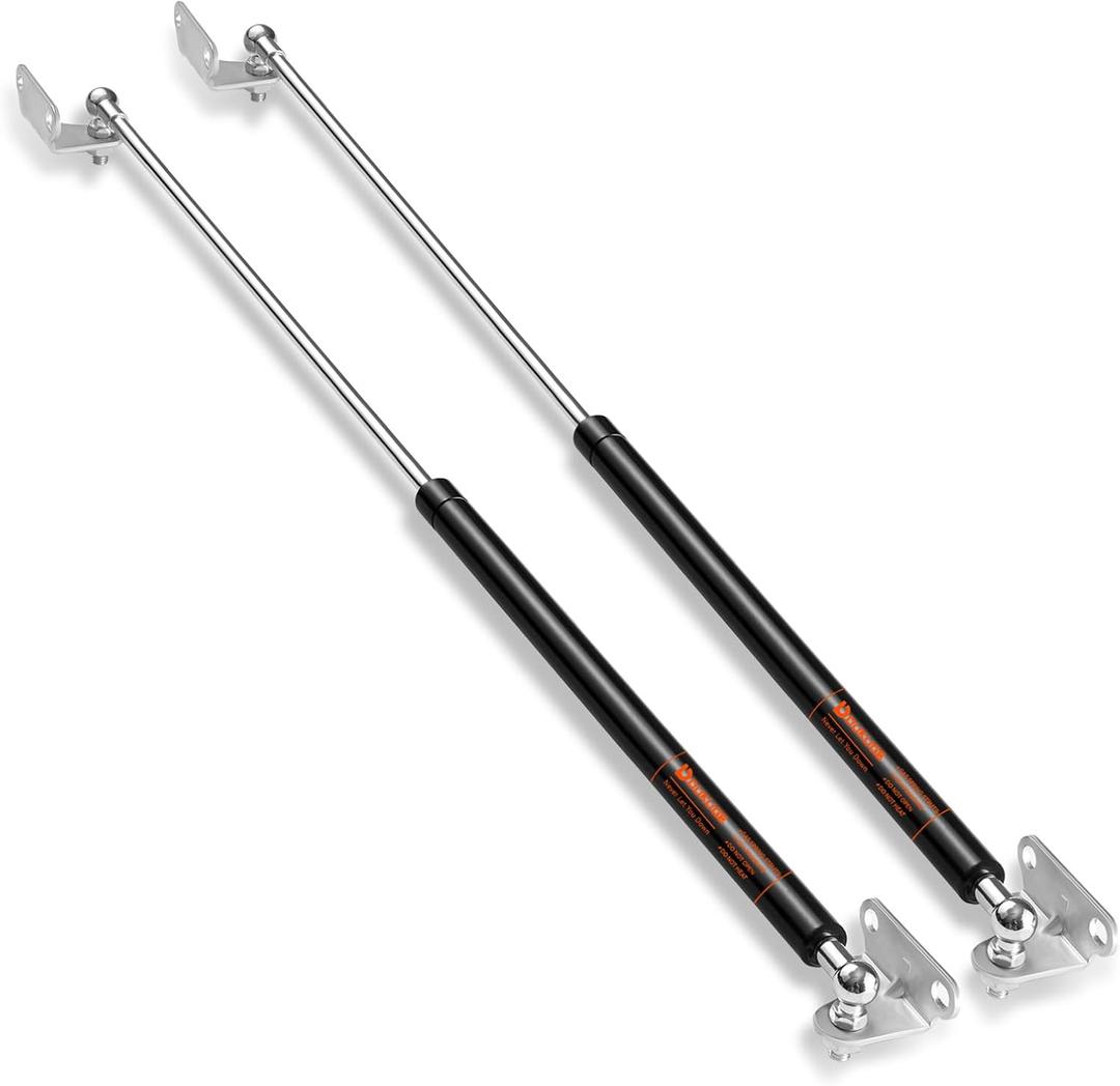 Heavy Duty Gas Struts 30 inch 200lbs with Mounting Brackets for RV Bed, Universal Gas Shocks Spring Lift Strut Kit 30in for Heavy Basement Trap Door Storage Lid and DIY Project, Set of 2