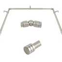 Bay Window Curtain Rods, HOTOZON 1 Inch Heavy Duty Curtain Rods for Bay Windows 36-72 Inch(Center Rod), 20-36 Inch Side Rods for Windows, Antique Silver, Decorative Drapery Rods with End Cap Finials : Home & Kitchen