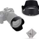 JJC EW-83N Reversible Lens Hood Shade for Canon RF 24-105mm F4L is USM Lens Replace EW-83N Lens Hood, Compatible with 77mm Filters and 77mm Lens Cap