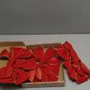 JOYIN 3 PCS Christmas Red Velvet Bows 14" x 12", Large Xmas Golden Edged Red Velvet Bow Tree Decor for Christmas Home Wreath Decoration